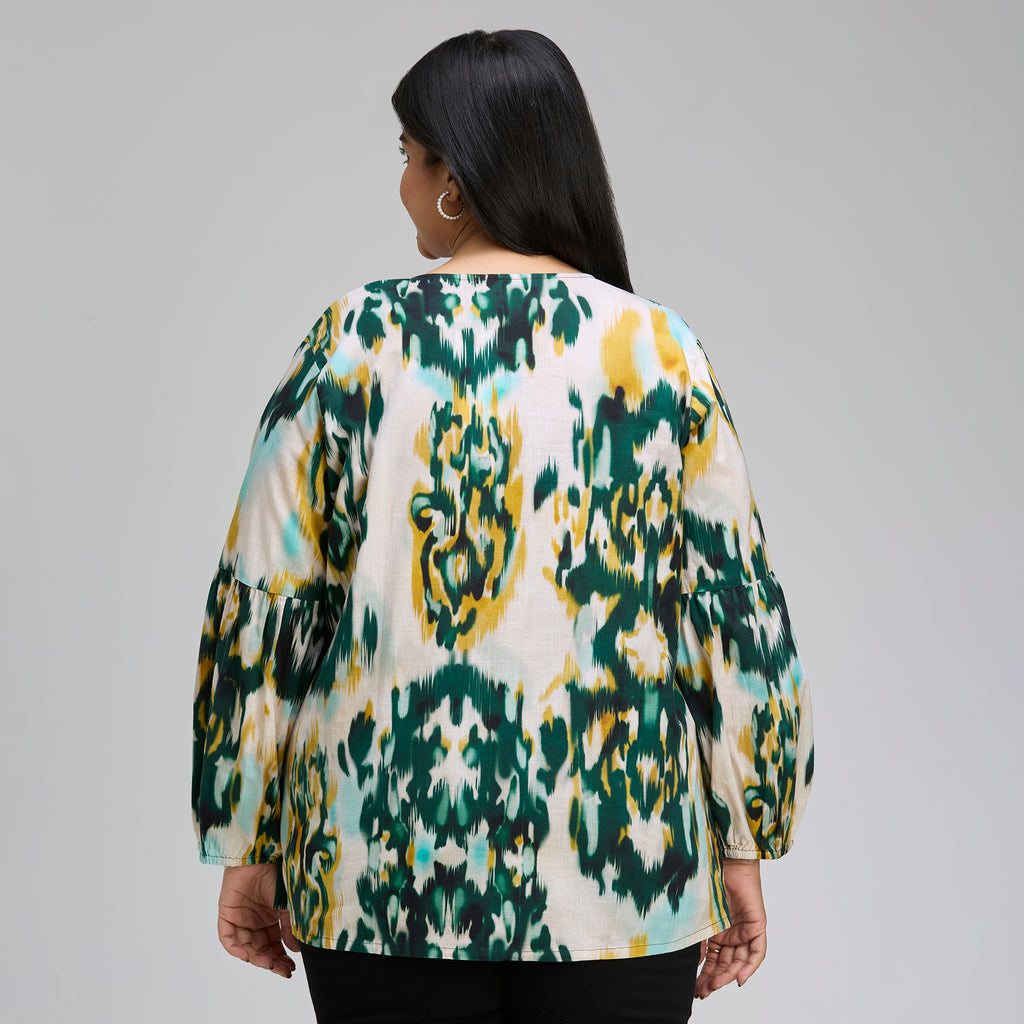 Plus Size Tunic | 2XL-8XL | 100% Cotton | Beige