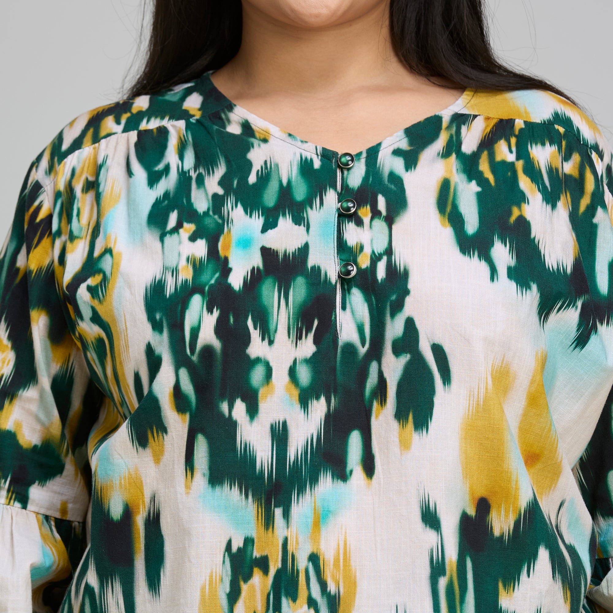 Plus Size Tunic | 2XL-8XL | 100% Cotton | Beige