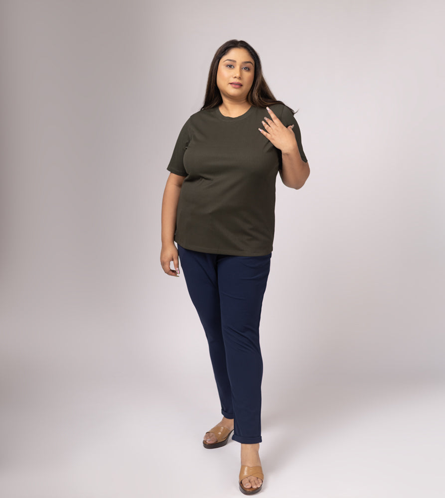 Plus Size T-shirt | 2XL - 8XL | Olive Green