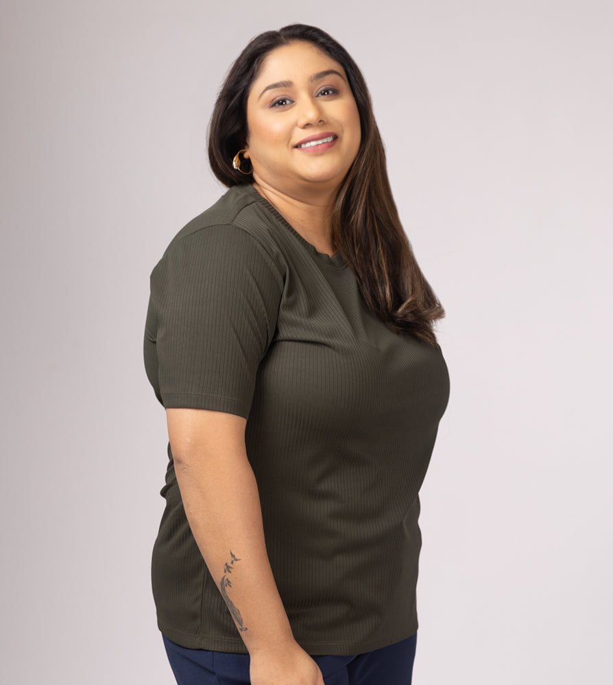 Plus Size T-shirt | 2XL - 8XL | Olive Green
