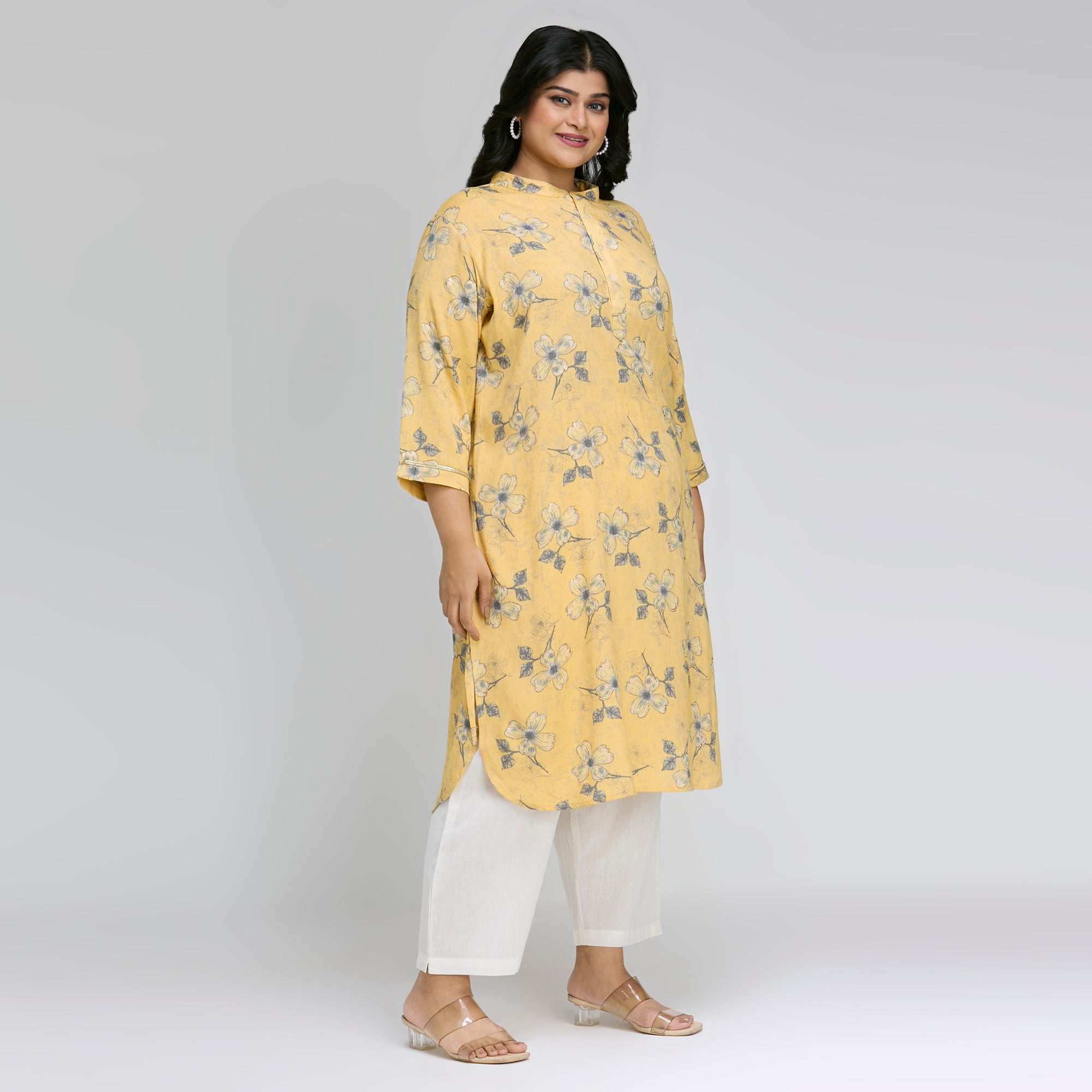 Plus Size Kurta | 2XL-8XL | Yellow