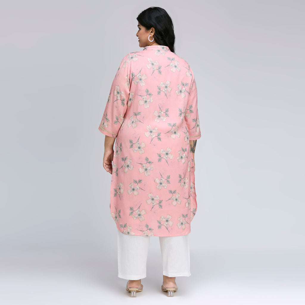 Plus Size Kurta | 2XL-8XL | Pink