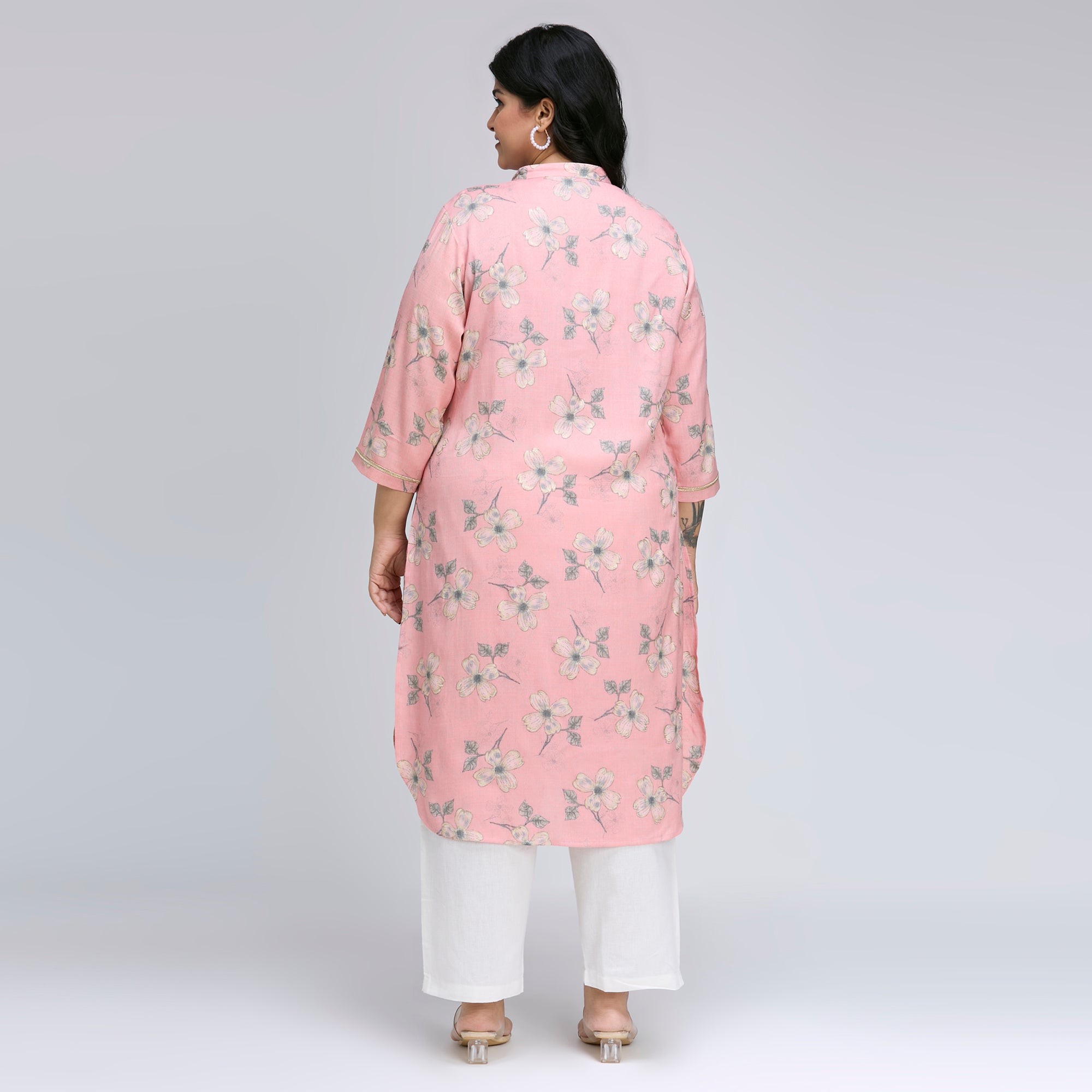 Plus Size Kurta | 2XL-8XL | Pink