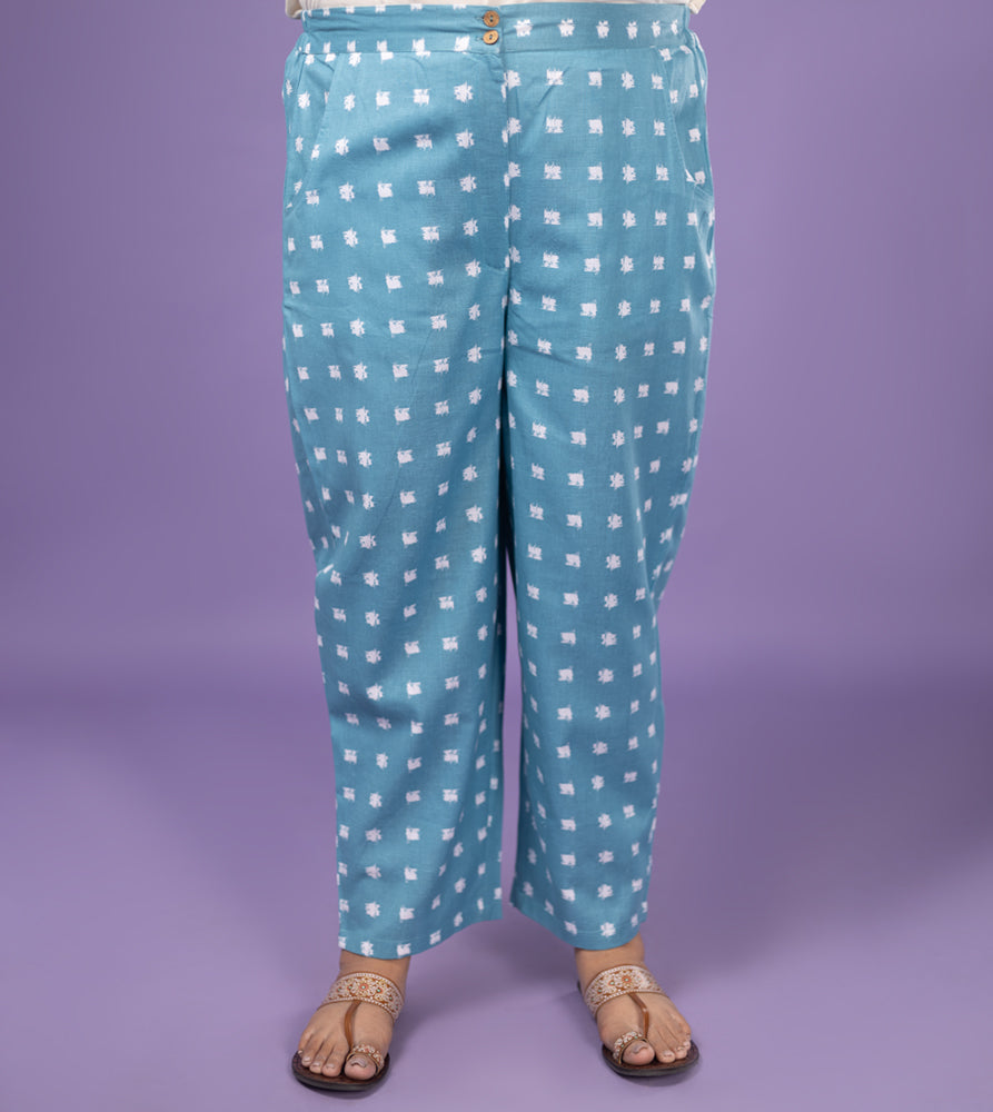 Plus Size Pant | 2XL - 8XL | 100% Cotton | Teal Blue