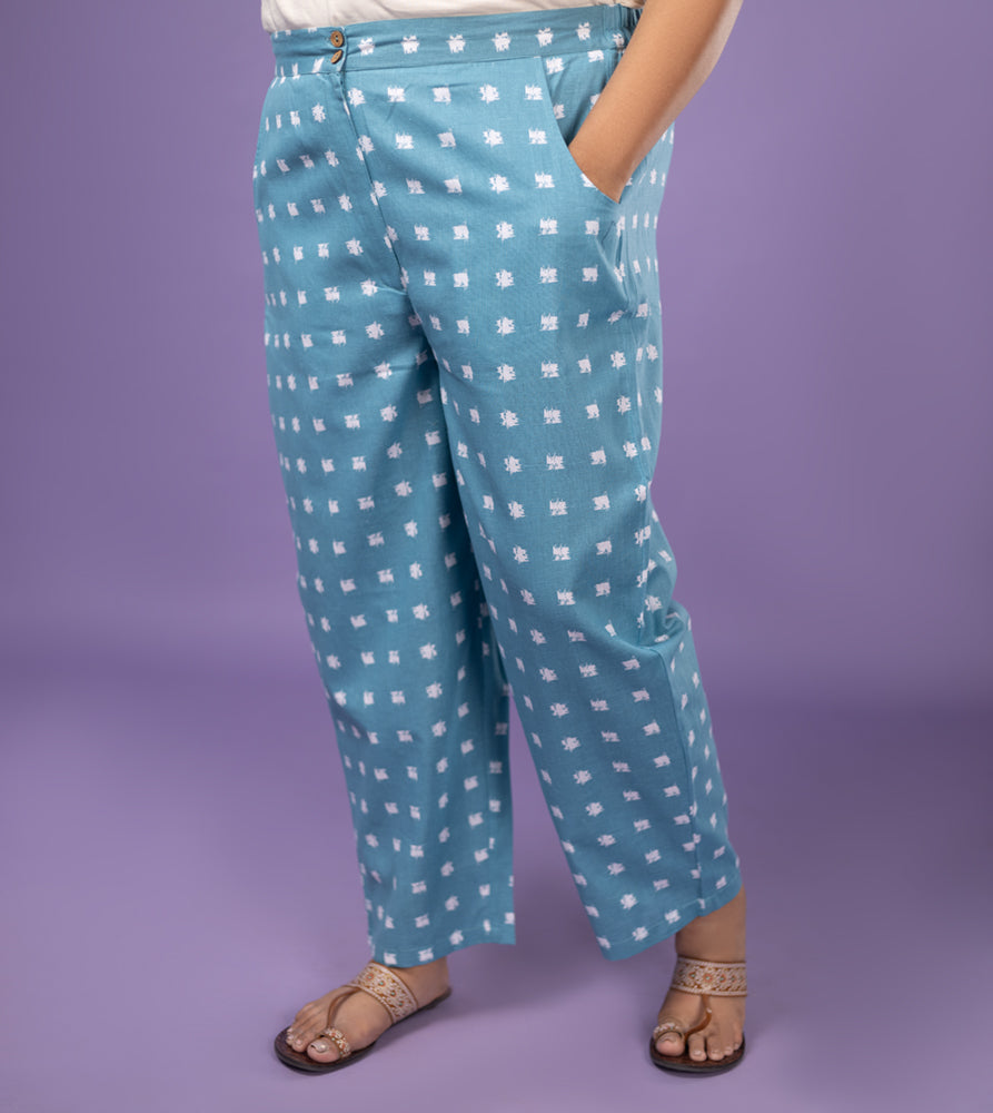 Plus Size Pant | 2XL - 8XL | 100% Cotton | Teal Blue