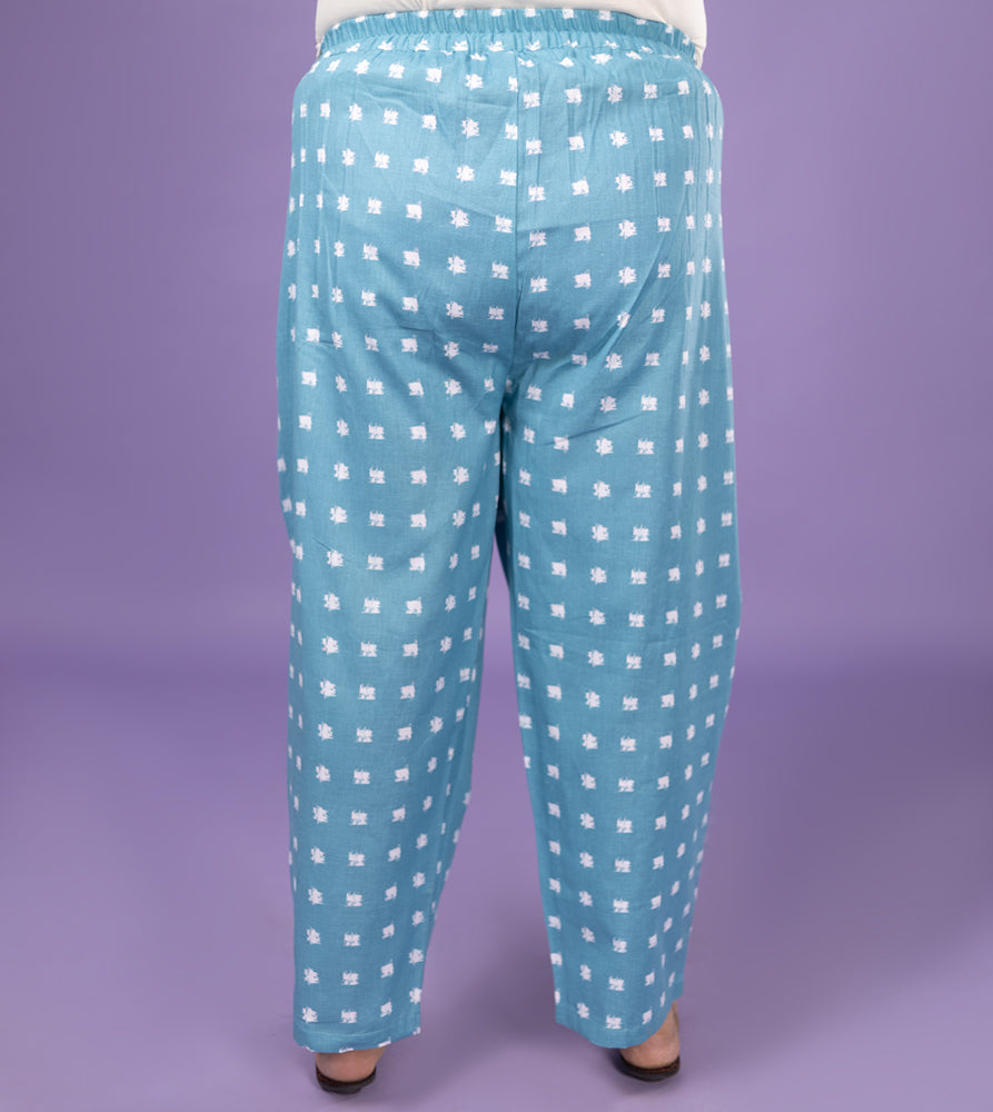 Plus Size Pant | 2XL - 8XL | 100% Cotton | Teal Blue