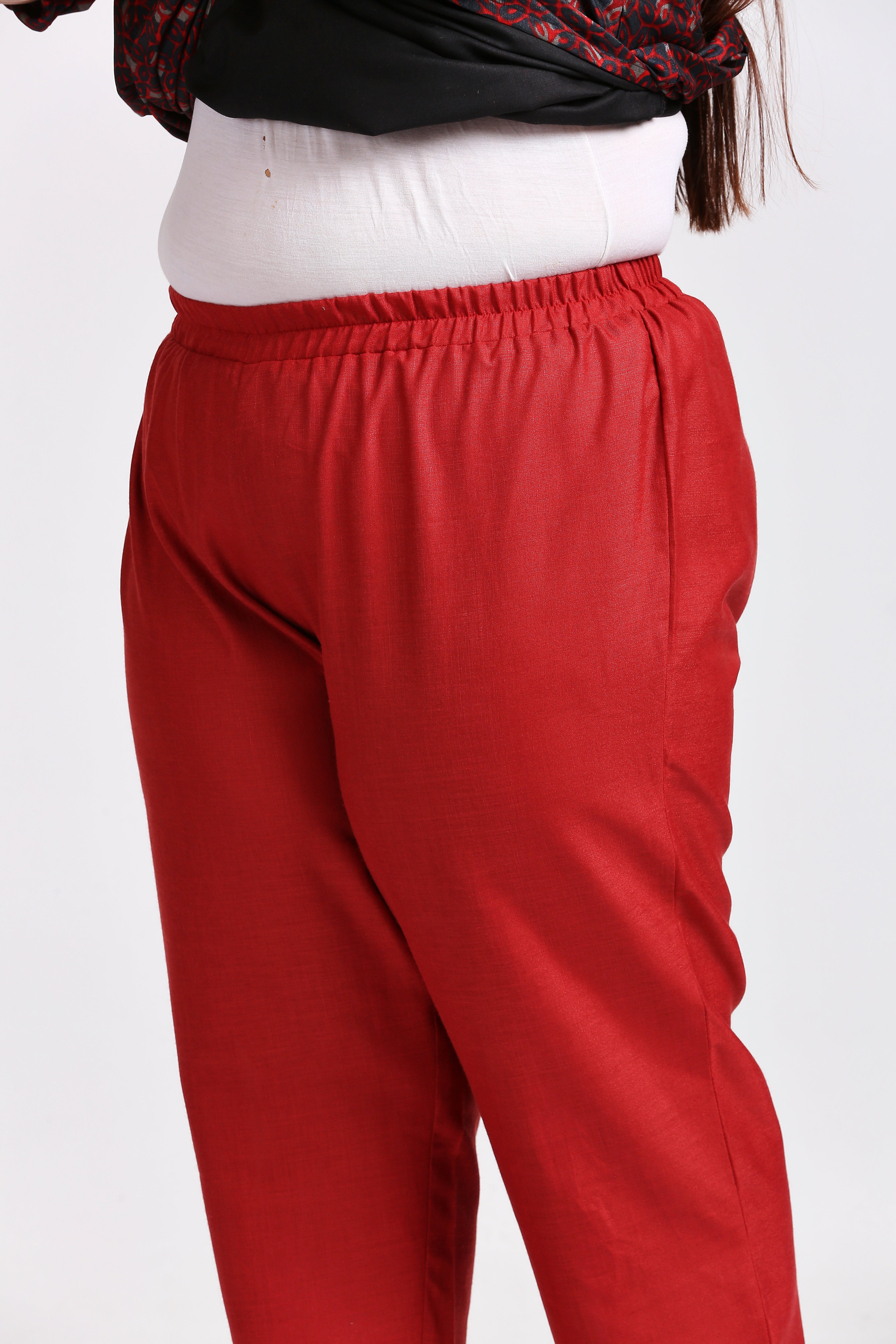 Plus Size Pant | 2XL - 8XL | 100% Cotton | Red
