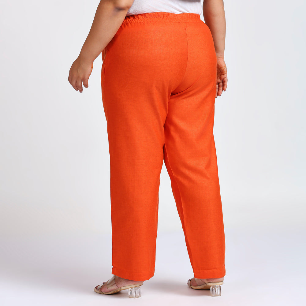 Plus Size Pant | 2XL - 8XL | 100% Cotton | Orange