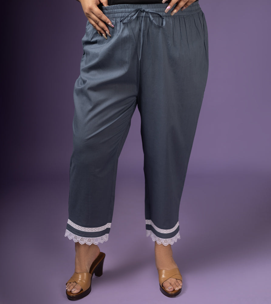 Plus Size Co-Ord Set | XL - 7XL | 100% Cotton | Grey