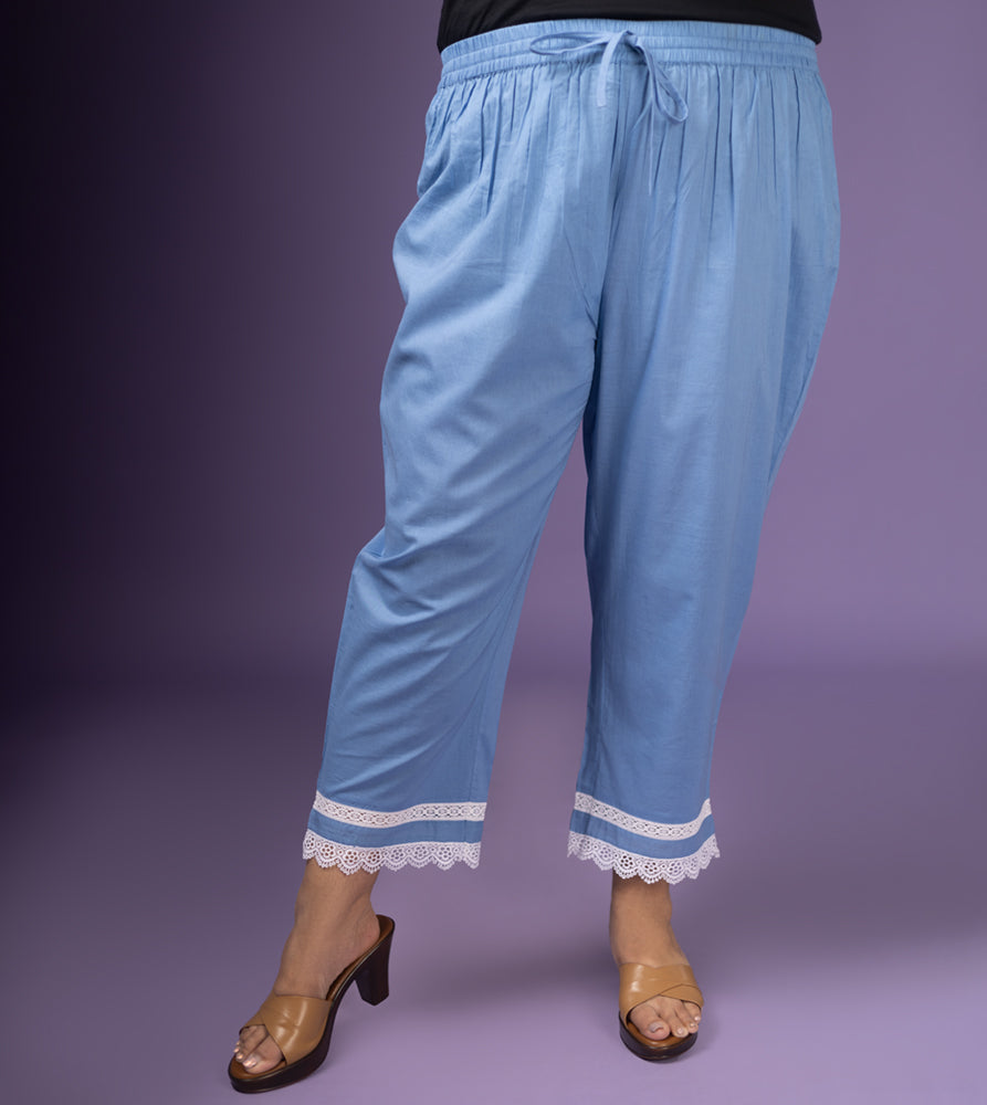 Plus Size Co-Ord Set | XL - 7XL | 100% Cotton | Blue