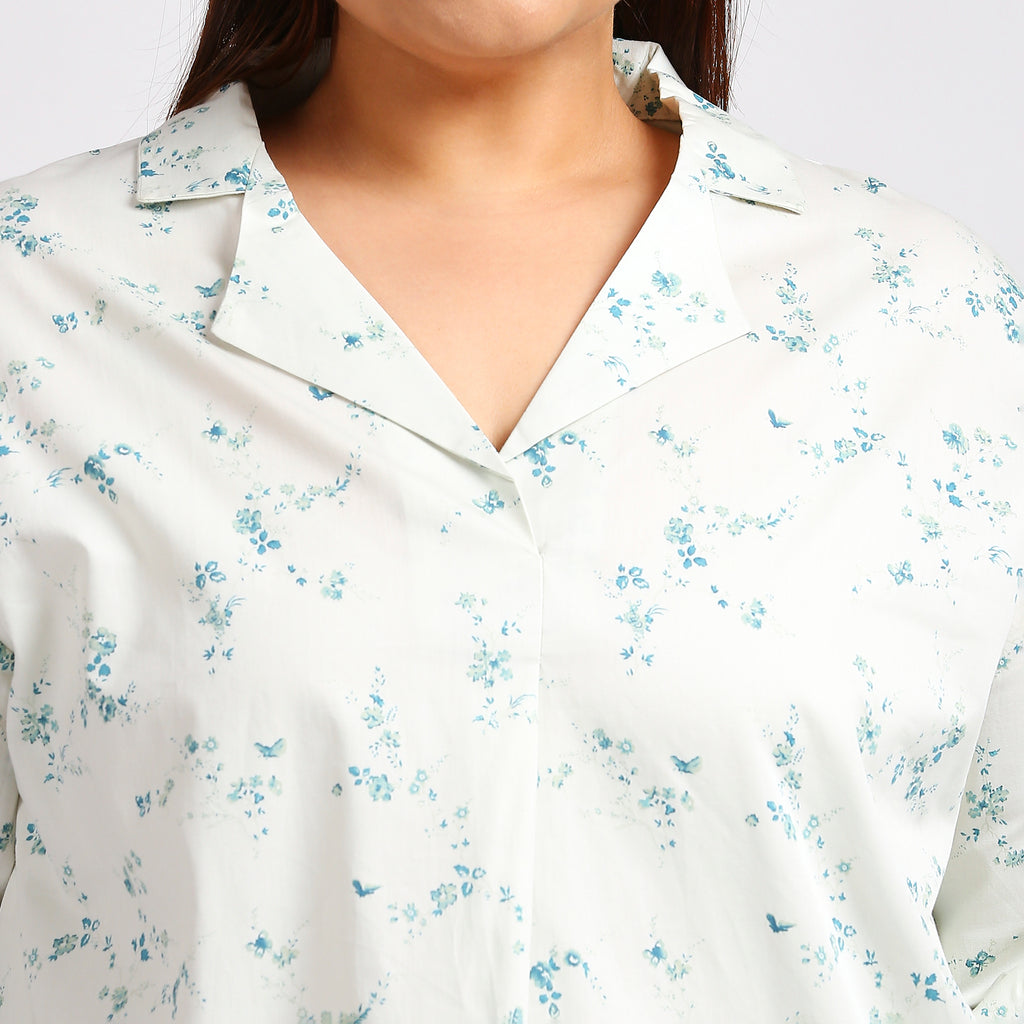 Plus Size Top | XL - 7XL | 100% Cotton | Off White