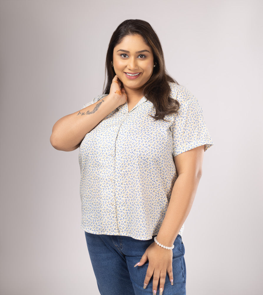 Plus Size Shirt | 2XL - 8XL | 100% Cotton | Off White