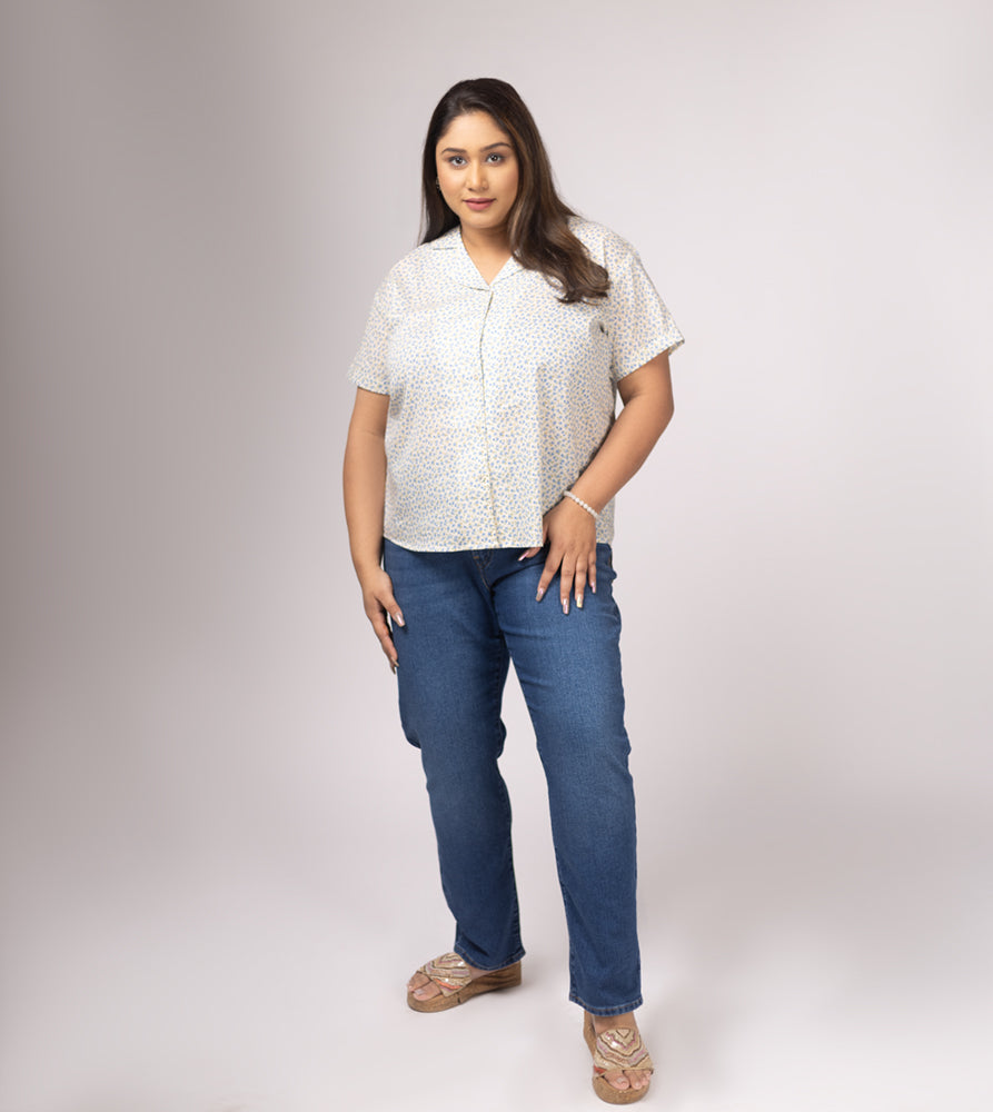 Plus Size Shirt | 2XL - 8XL | 100% Cotton | Off White