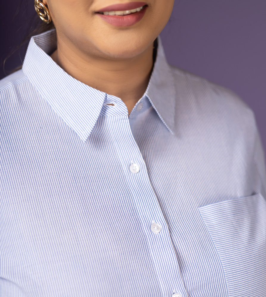 Plus Size Shirt | 2XL - 8XL | 100% Cotton | Blue