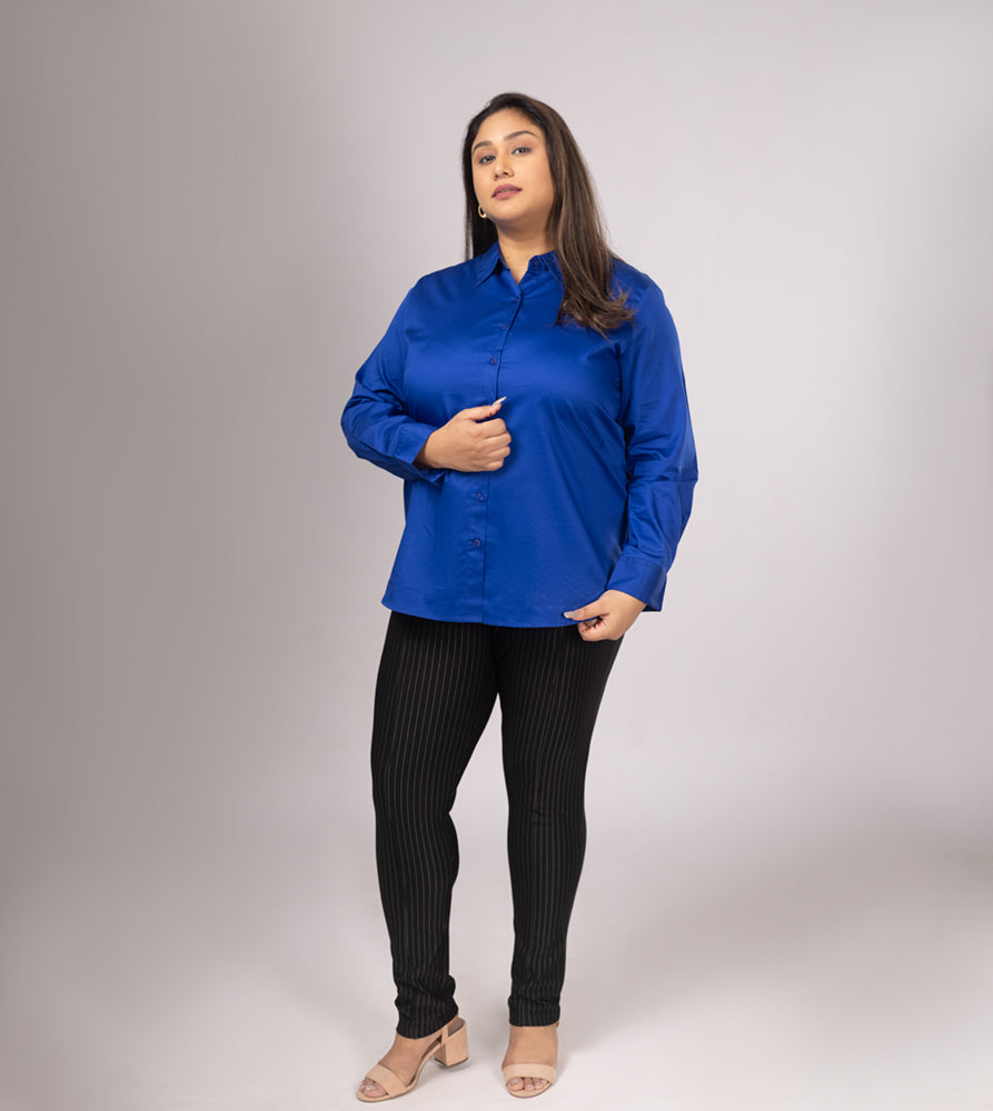 Plus Size Shirt | XL - 7XL | 100% Cotton | Royal Blue