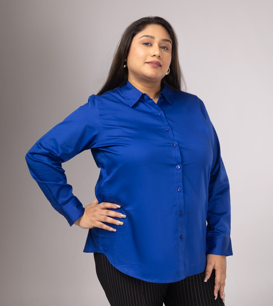 Plus Size Shirt | XL - 7XL | 100% Cotton | Royal Blue
