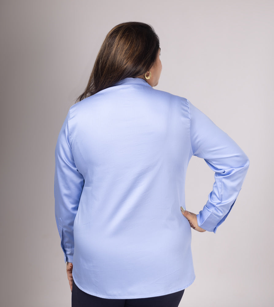 Plus Size Shirt | XL - 7XL | 100% Cotton | Blue