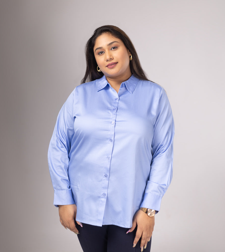Plus Size Shirt | XL - 7XL | 100% Cotton | Blue