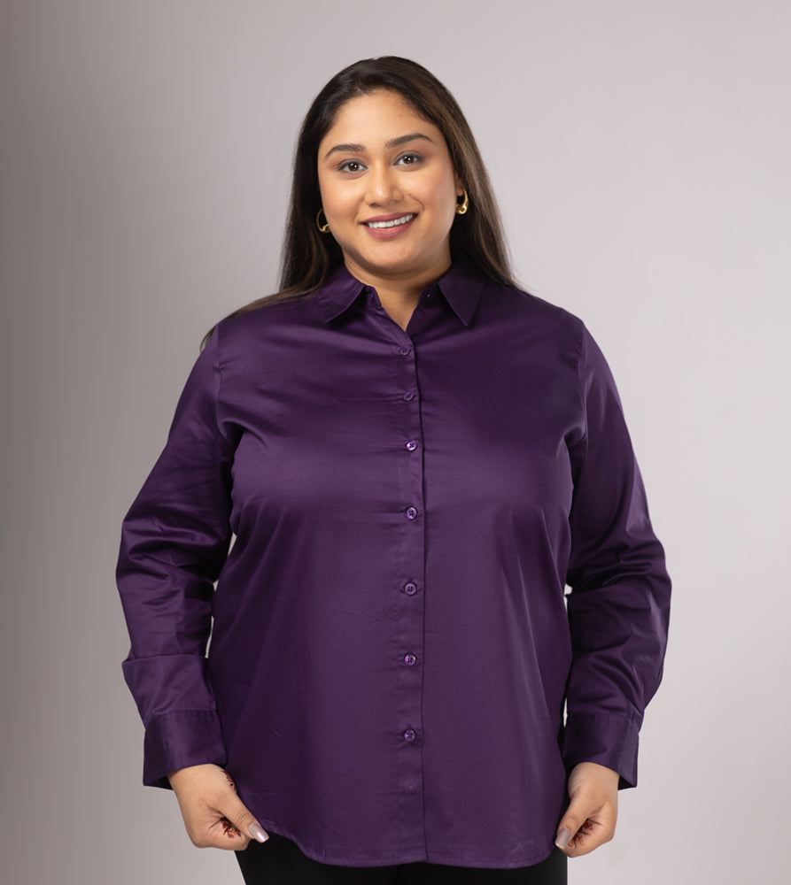 Plus Size Shirt | XL - 7XL | 100% Cotton | Purple
