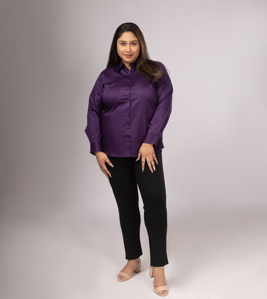 Plus Size Shirt | XL - 7XL | 100% Cotton | Purple