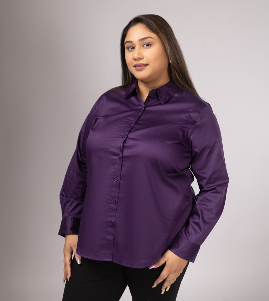 Plus Size Shirt | XL - 7XL | 100% Cotton | Purple