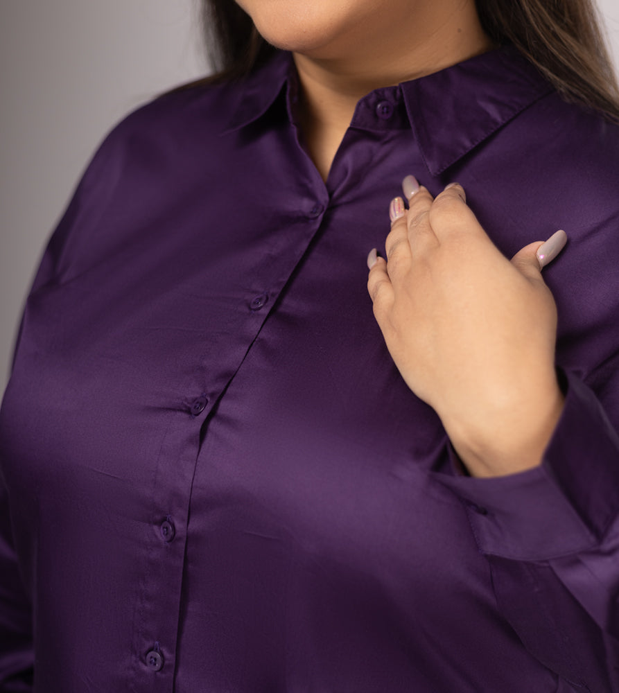 Plus Size Shirt | XL - 7XL | 100% Cotton | Purple