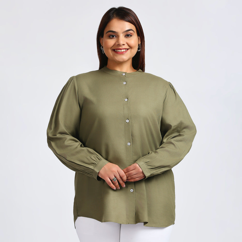 Plus Size Shirt | XL - 7XL |  Light Olive