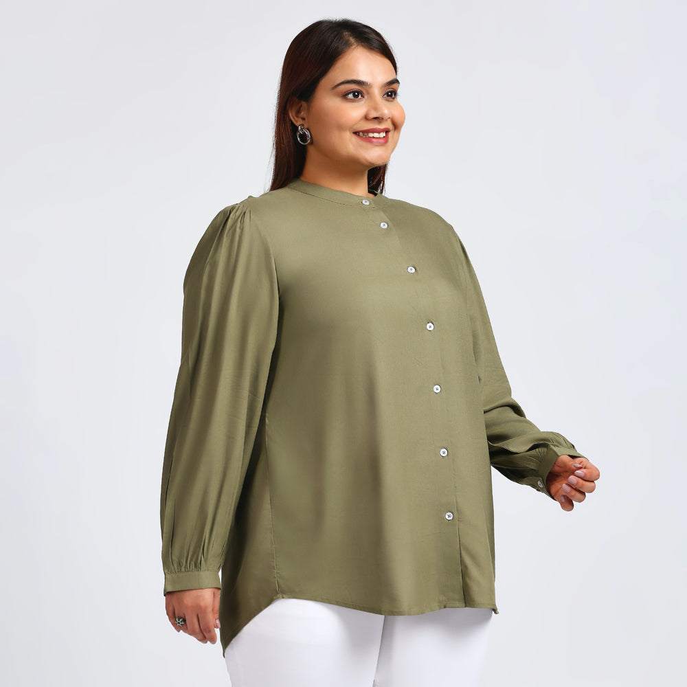 Plus Size Shirt | XL - 7XL |  Light Olive