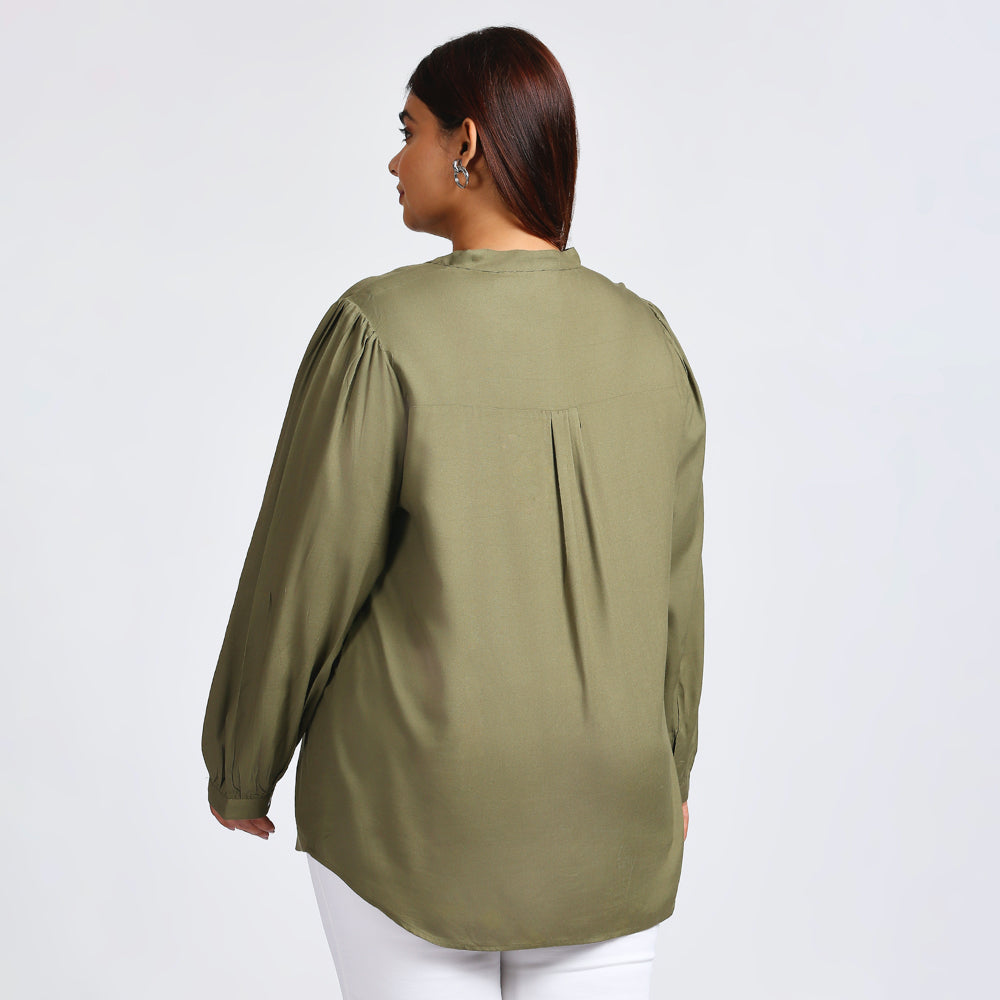 Plus Size Shirt | XL - 7XL |  Light Olive