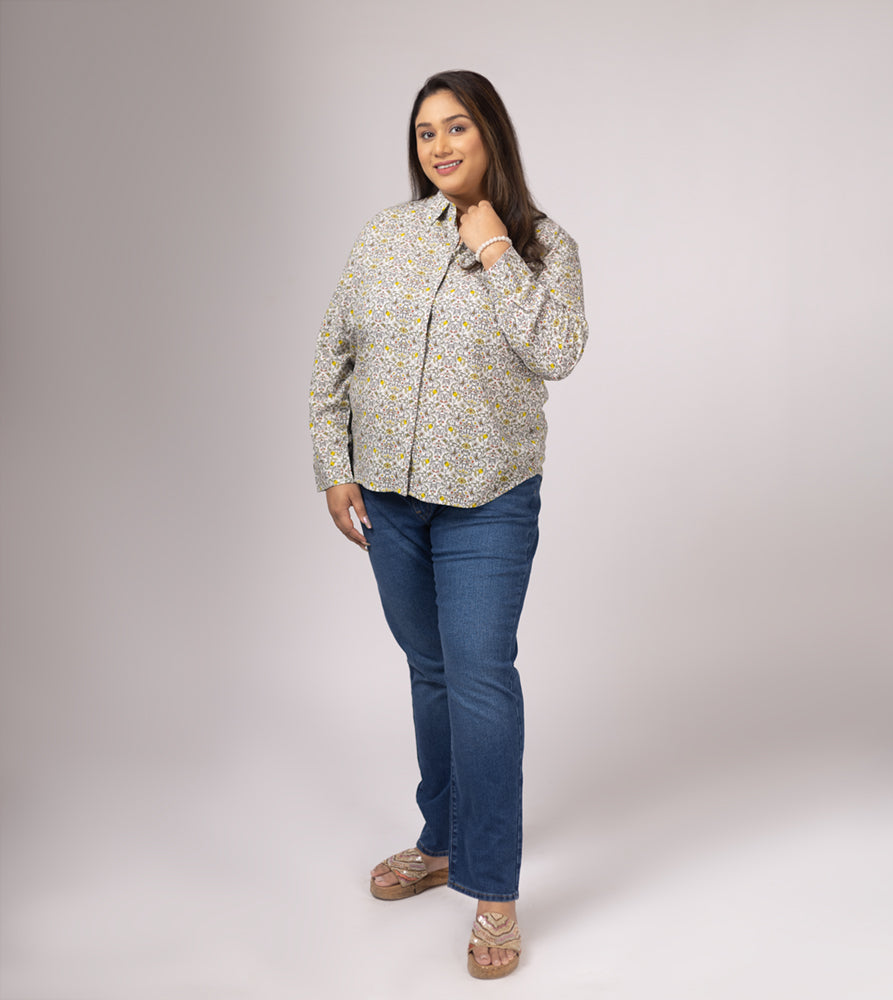 Plus Size Shirt | 2XL - 8XL | 100% Cotton | Off White