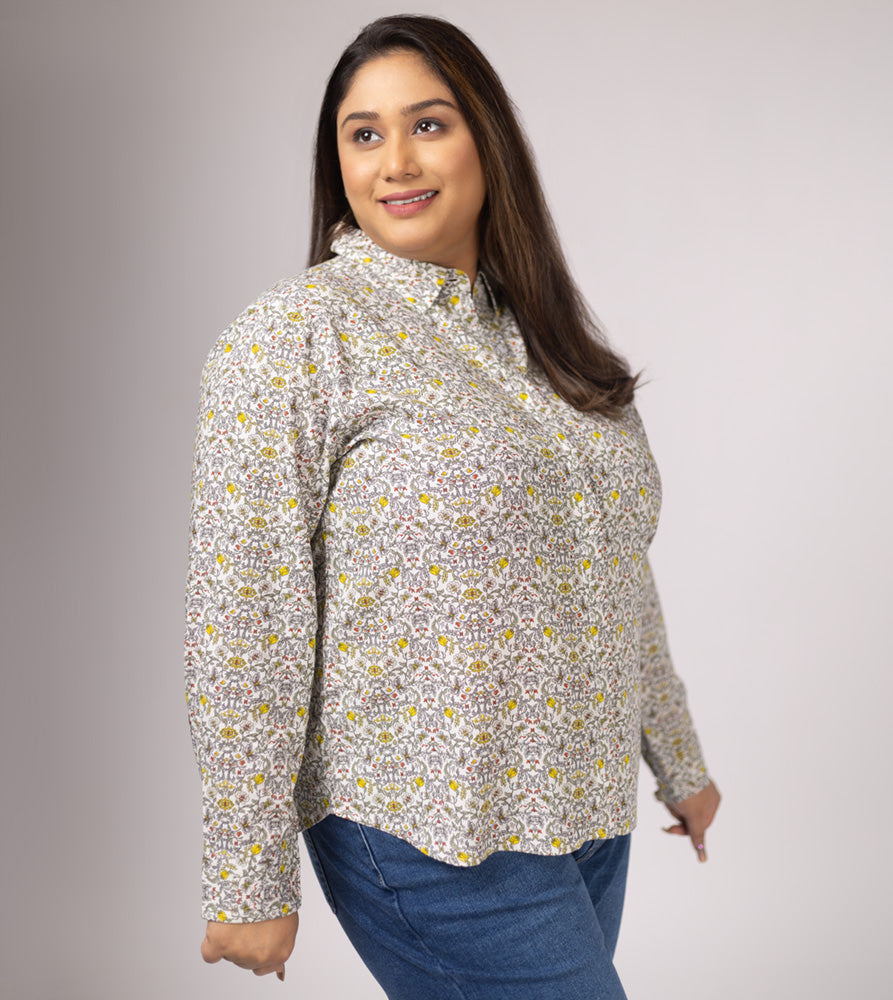 Plus Size Shirt | 2XL - 8XL | 100% Cotton | Off White