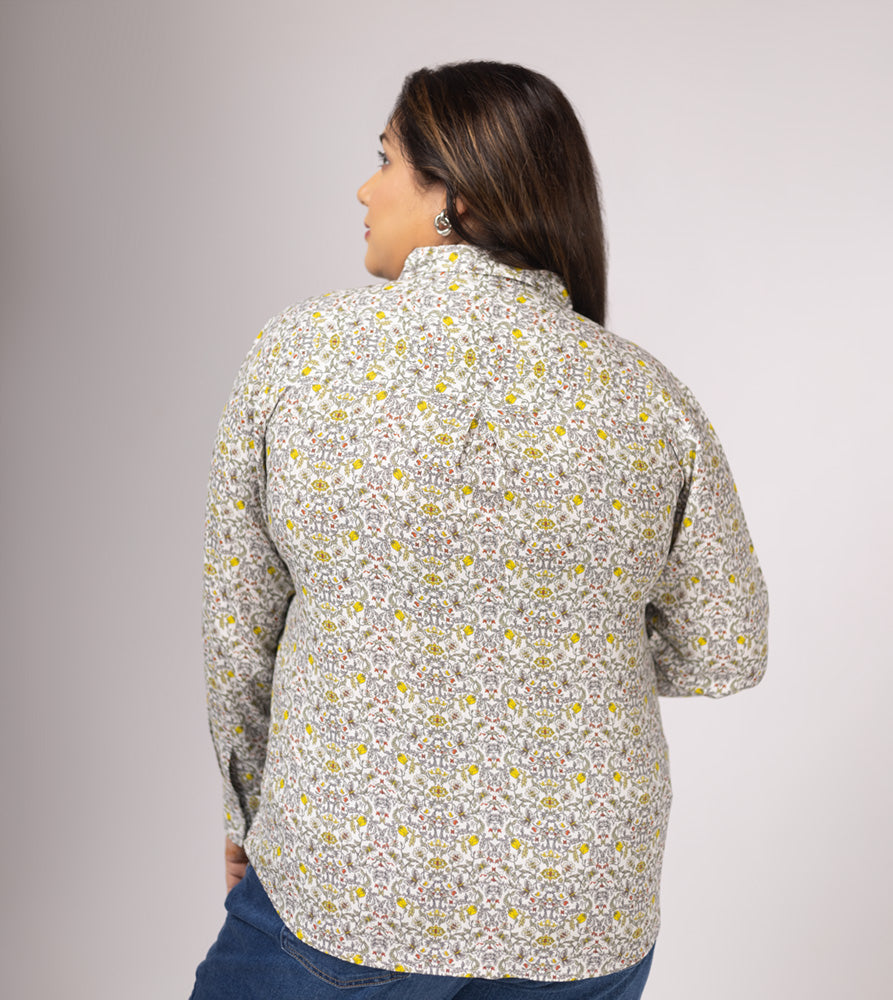 Plus Size Shirt | 2XL - 8XL | 100% Cotton | Off White