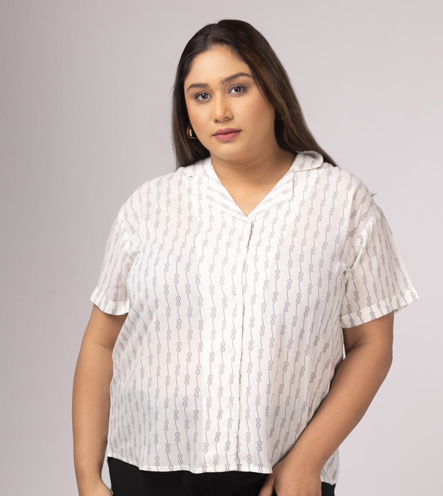 Plus Size Shirt | 2XL - 8XL | Off White