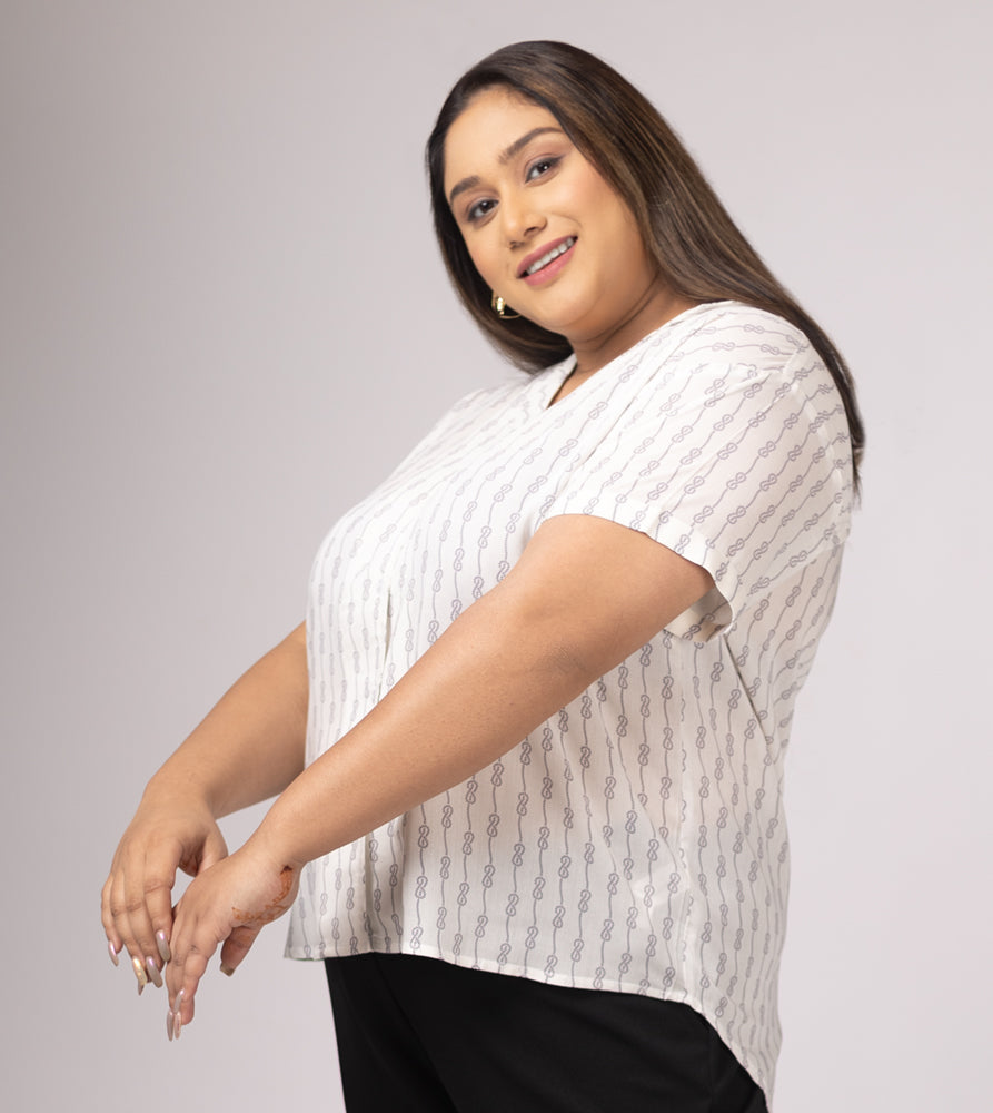 Plus Size Shirt | 2XL - 8XL | Off White