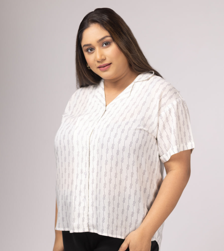 Plus Size Shirt | 2XL - 8XL | Off White