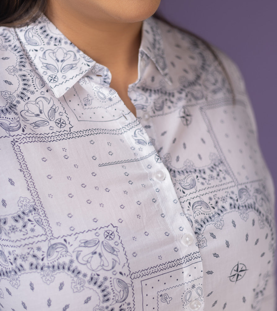 Plus Size Shirt | XL - 7XL | 100% Cotton | Off White