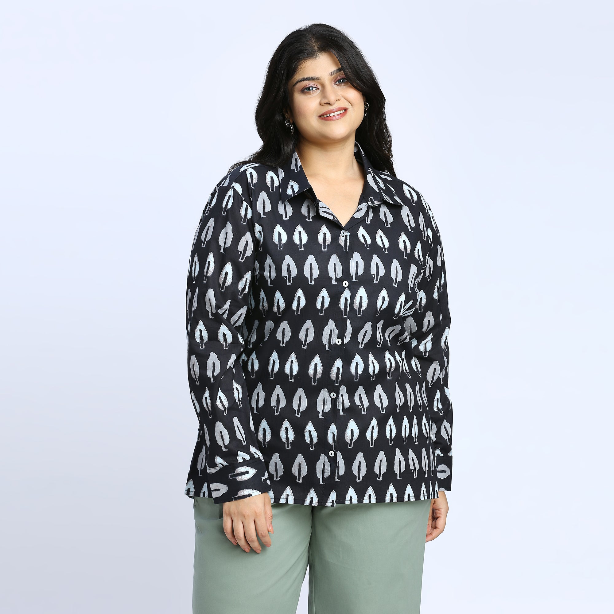 Plus Size Shirt | 2XL - 8XL | 100% Cotton | Black