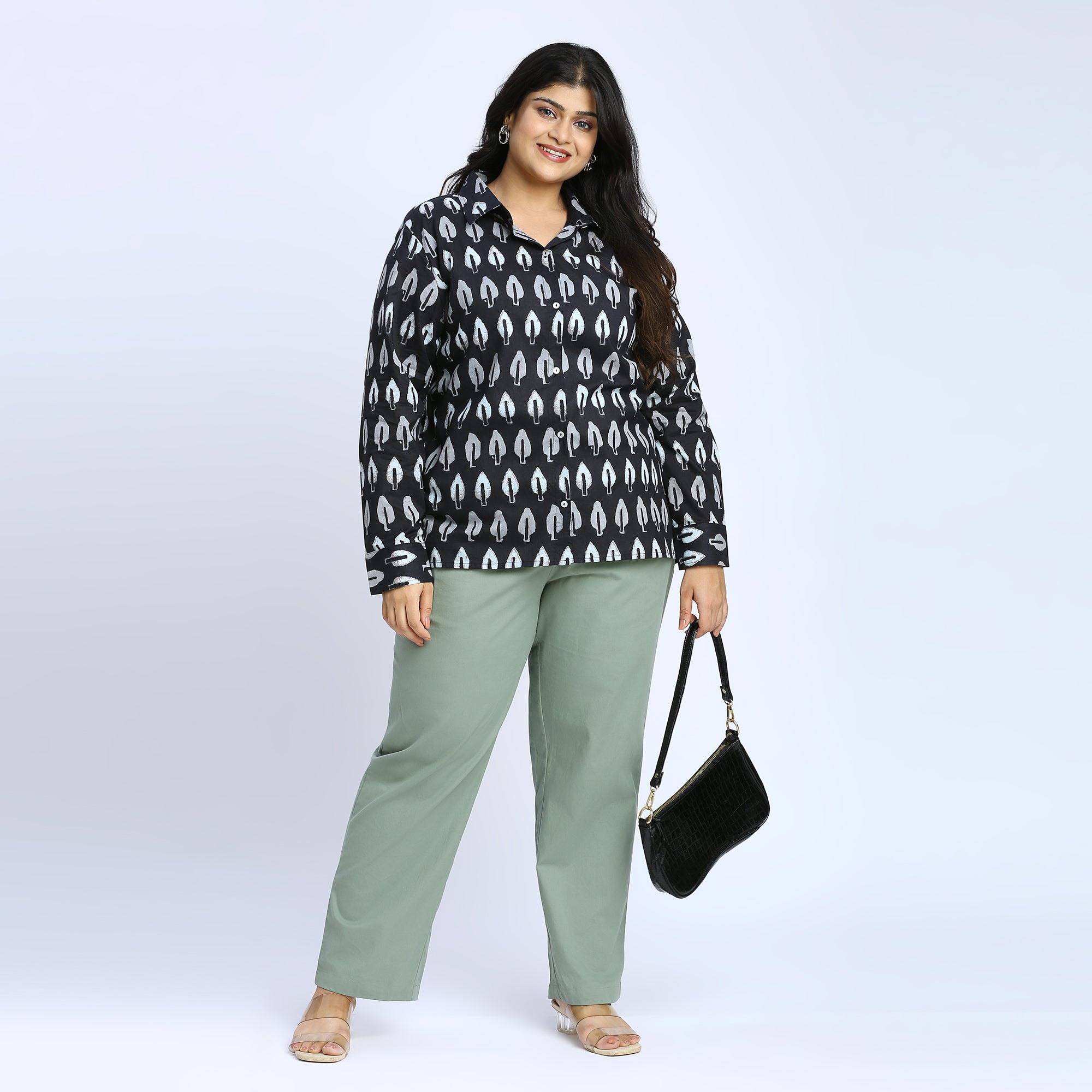 Plus Size Shirt | 2XL - 8XL | 100% Cotton | Black