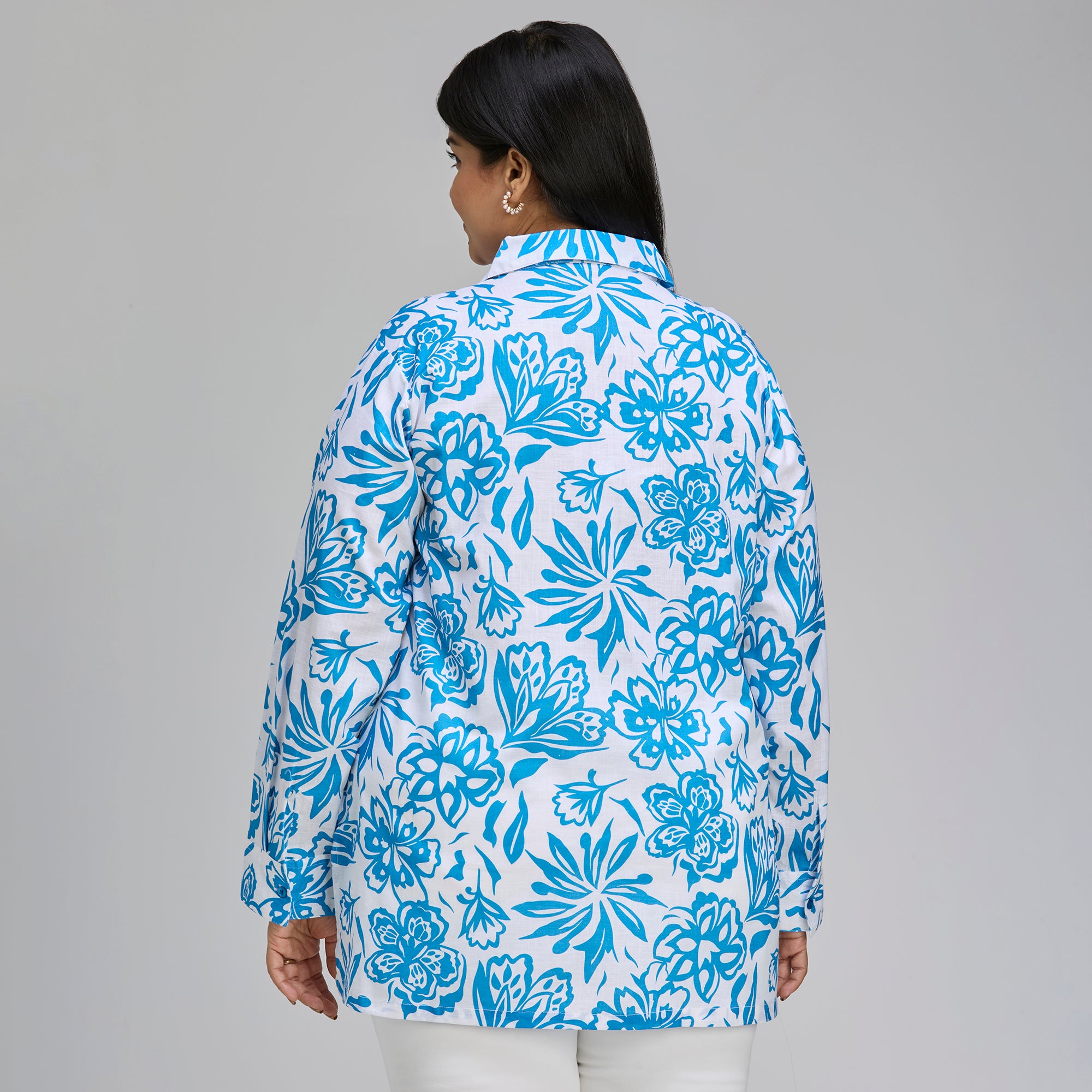 Plus Size Shirt | 2XL-8XL | 100% Cotton | Blue