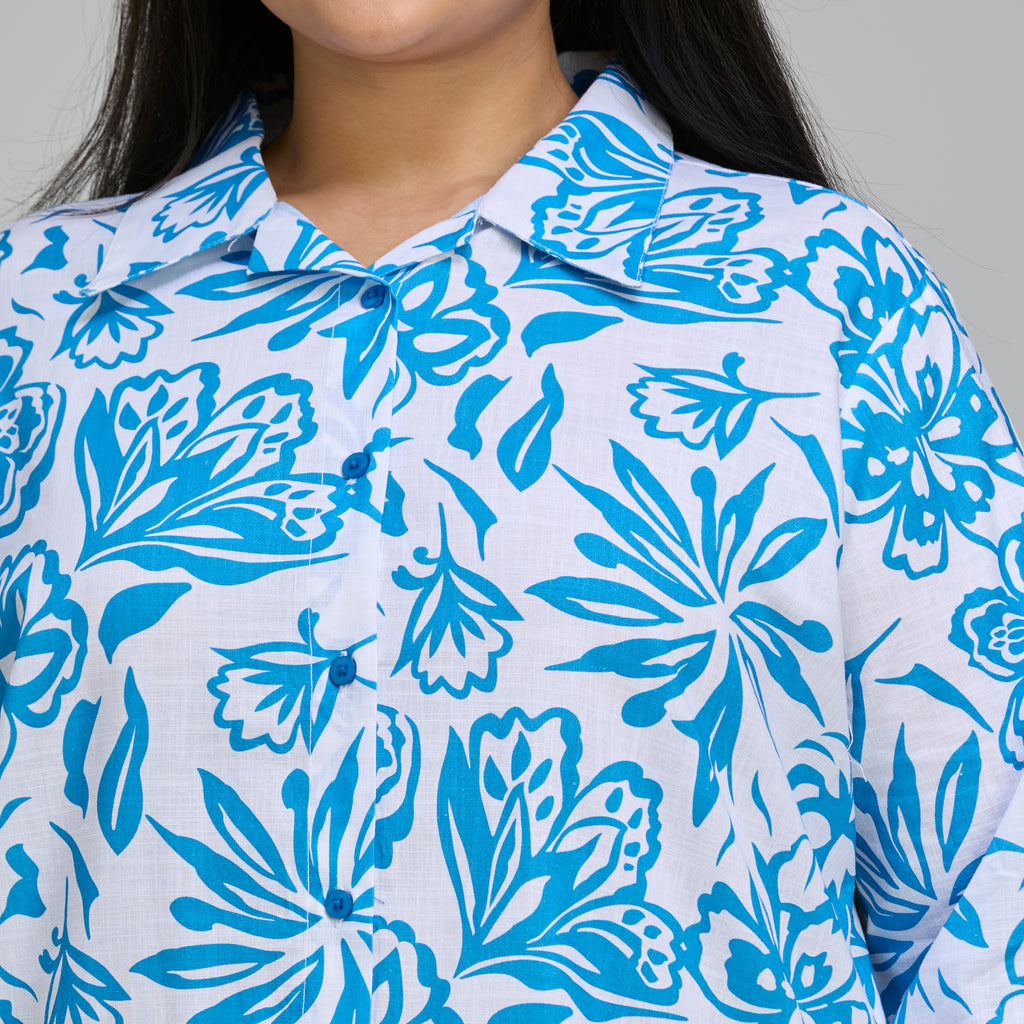 Plus Size Shirt | 2XL-8XL | 100% Cotton | Blue