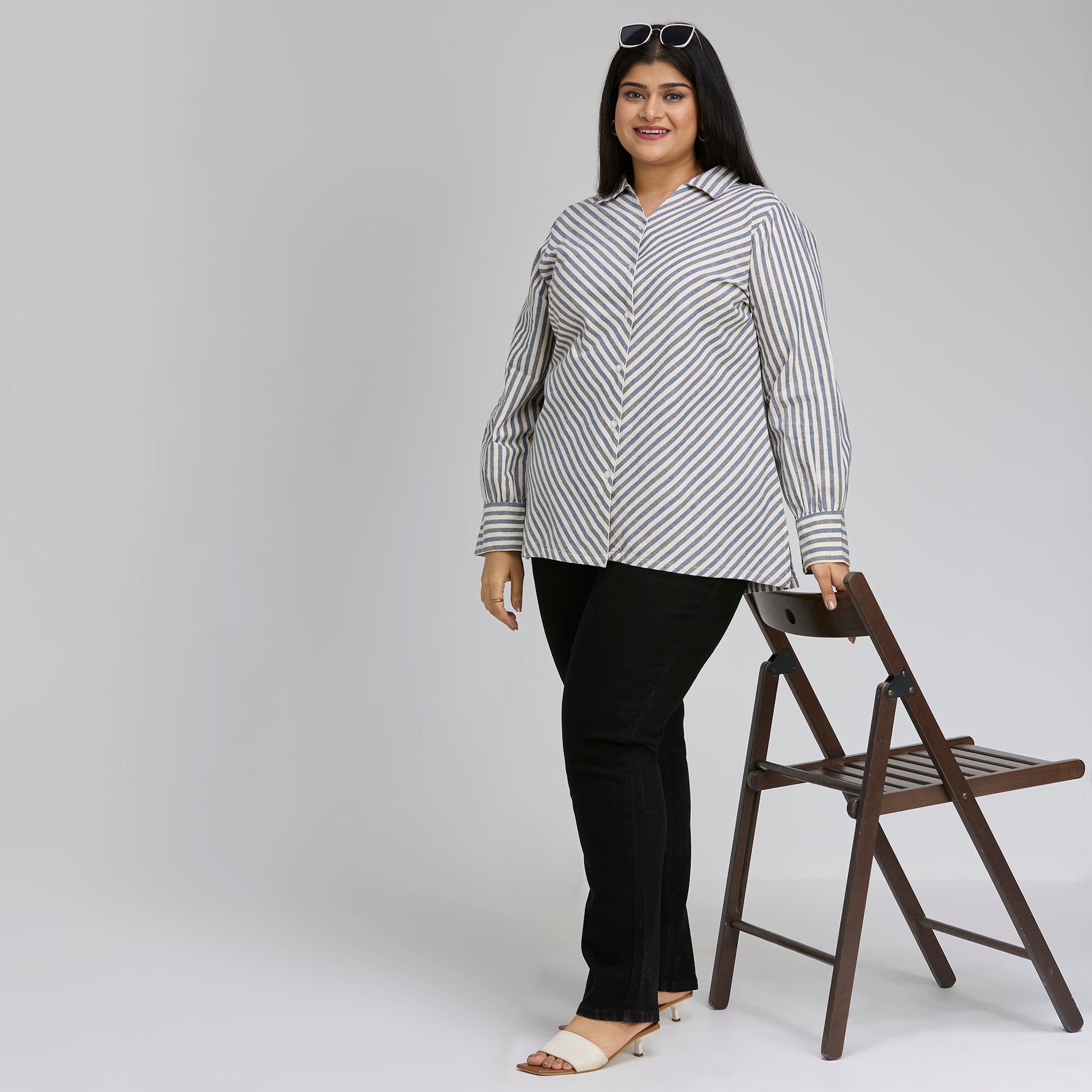 Plus Size Shirt | 2XL-8XL | 100% Cotton | Off White