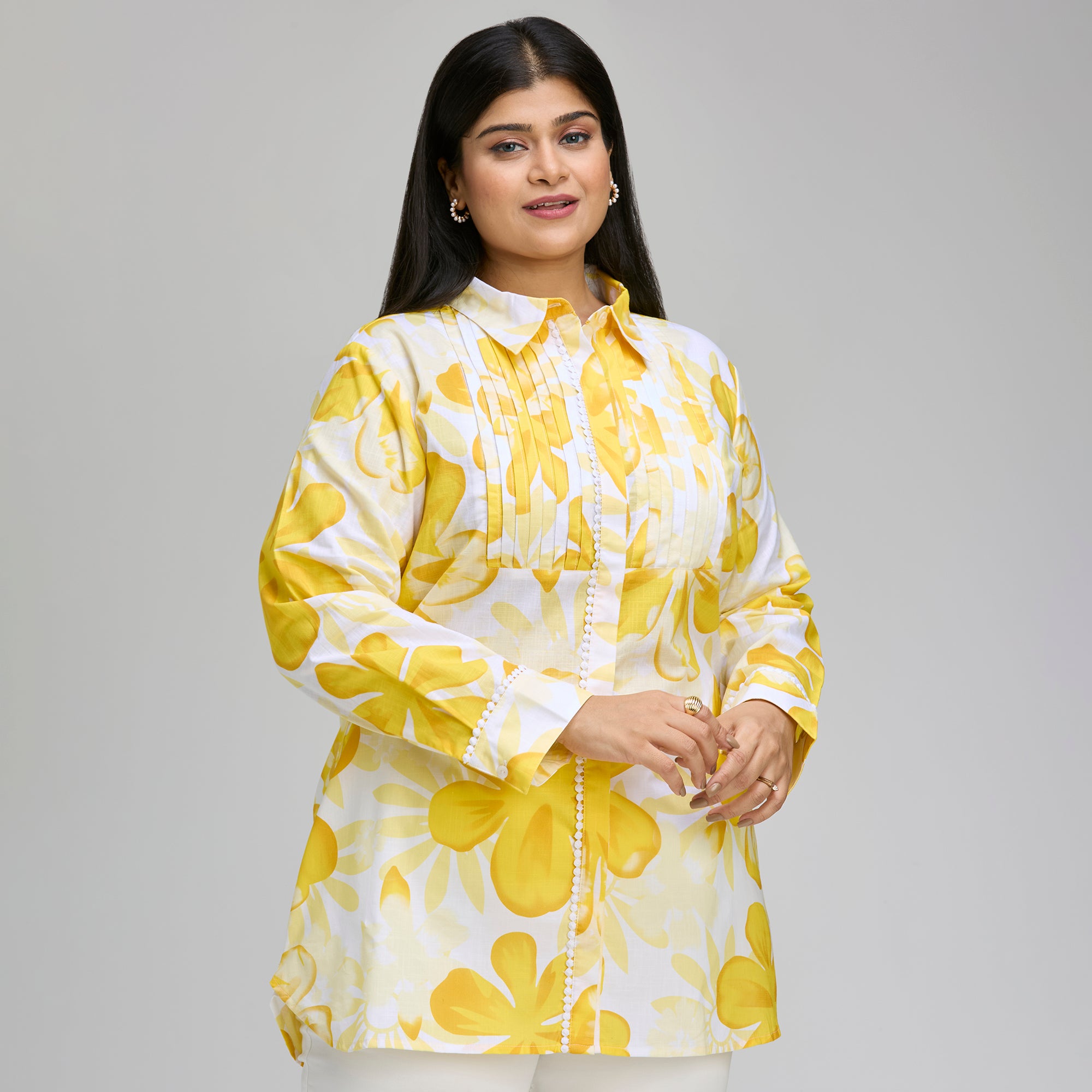 Plus Size Shirt | 2XL-8XL | 100% Cotton | Yellow