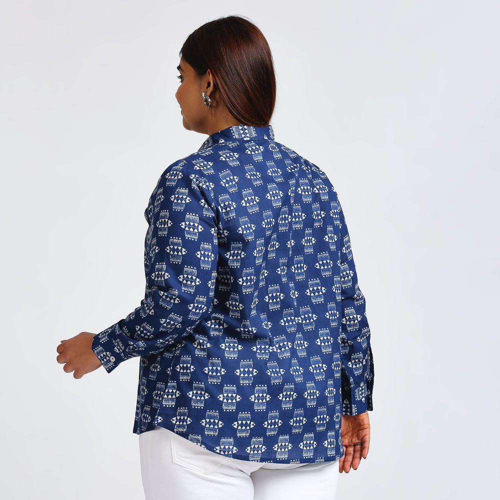 Plus Size Shirt | XL - 7XL | 100% Cotton | Blue