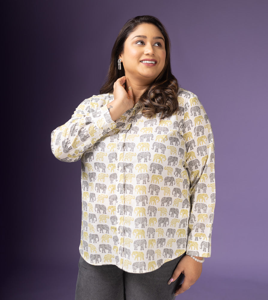 Plus Size Shirt | XL - 7XL | 100% Cotton | White