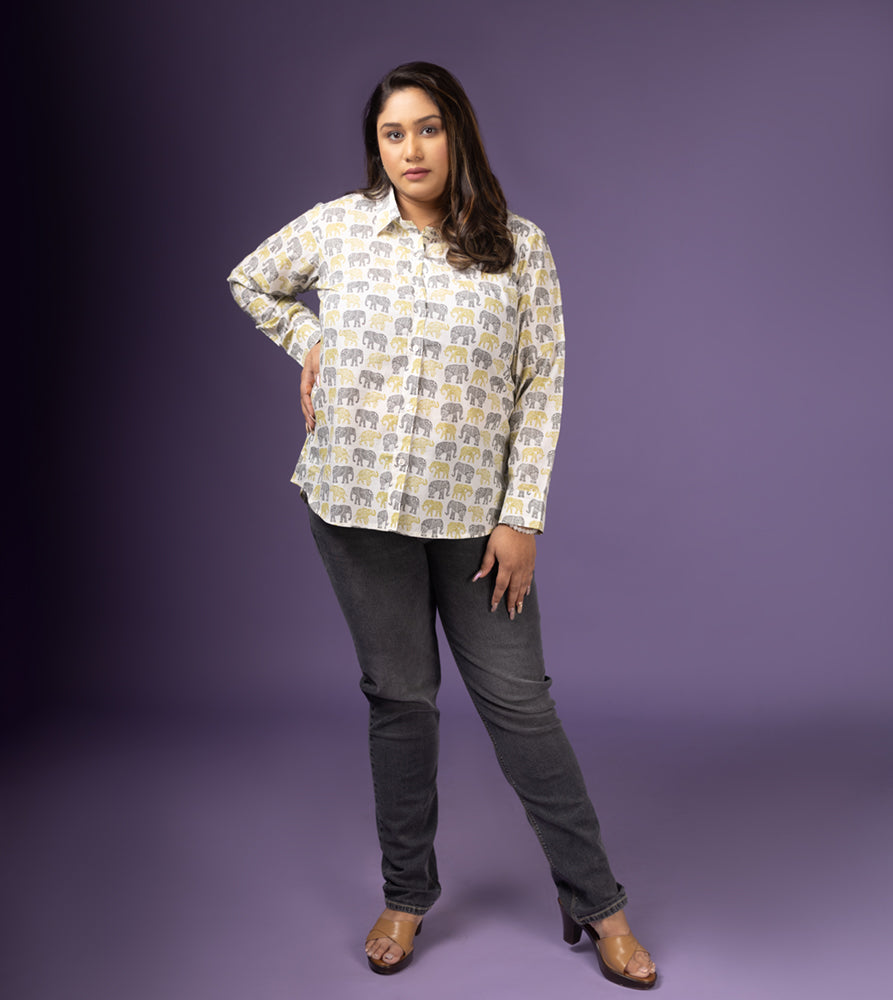 Plus Size Shirt | XL - 7XL | 100% Cotton | White
