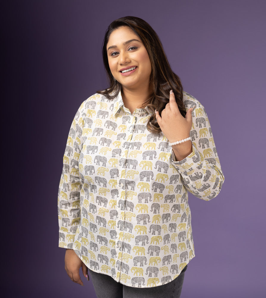 Plus Size Shirt | XL - 7XL | 100% Cotton | White