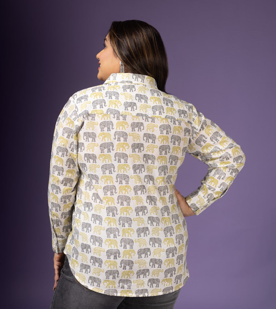 Plus Size Shirt | XL - 7XL | 100% Cotton | White