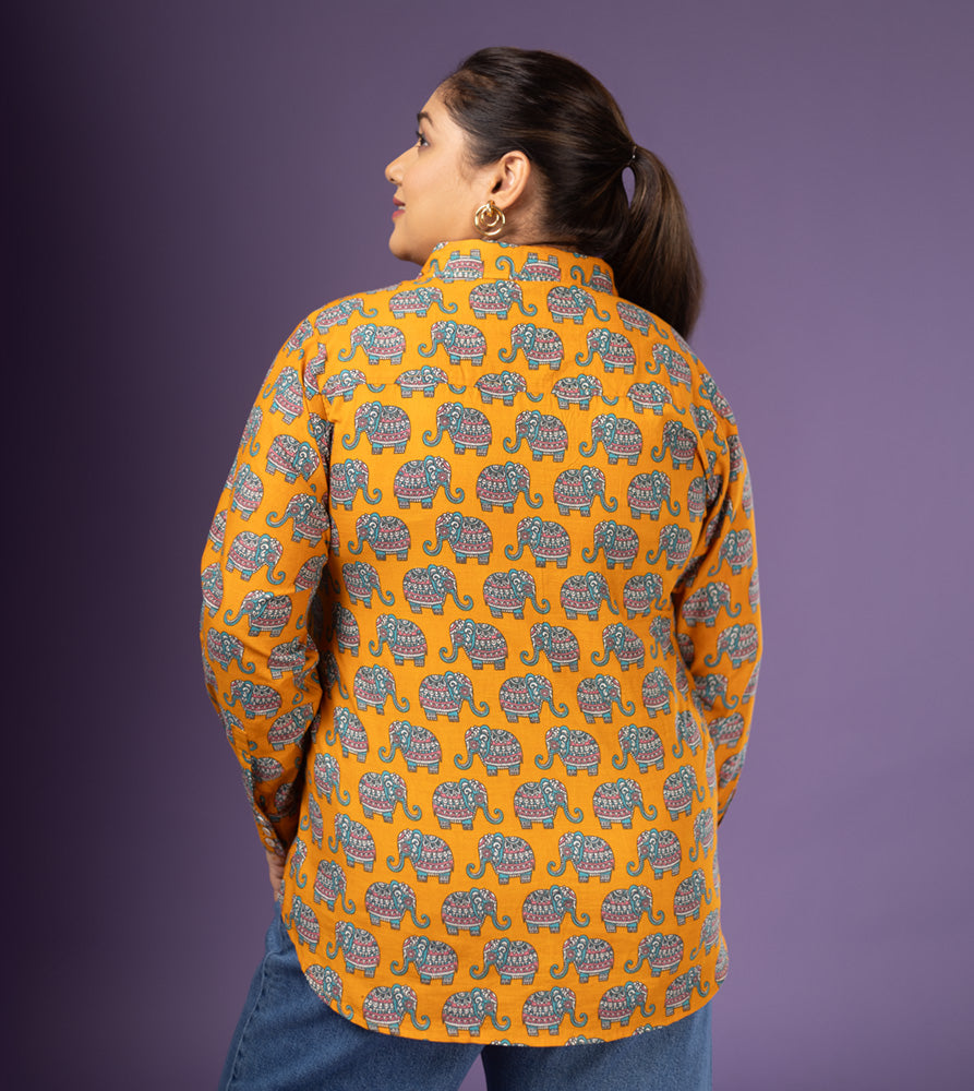 Plus Size Shirt | XL - 7XL | 100% Cotton | Orange