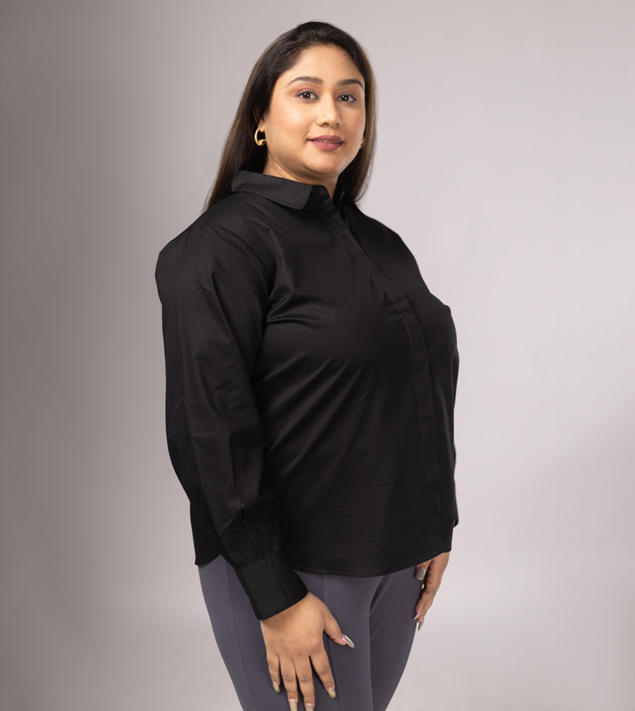 Plus Size Shirt | XL - 7XL | 100% Cotton | Black