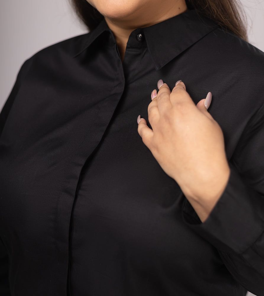 Plus Size Shirt | XL - 7XL | 100% Cotton | Black